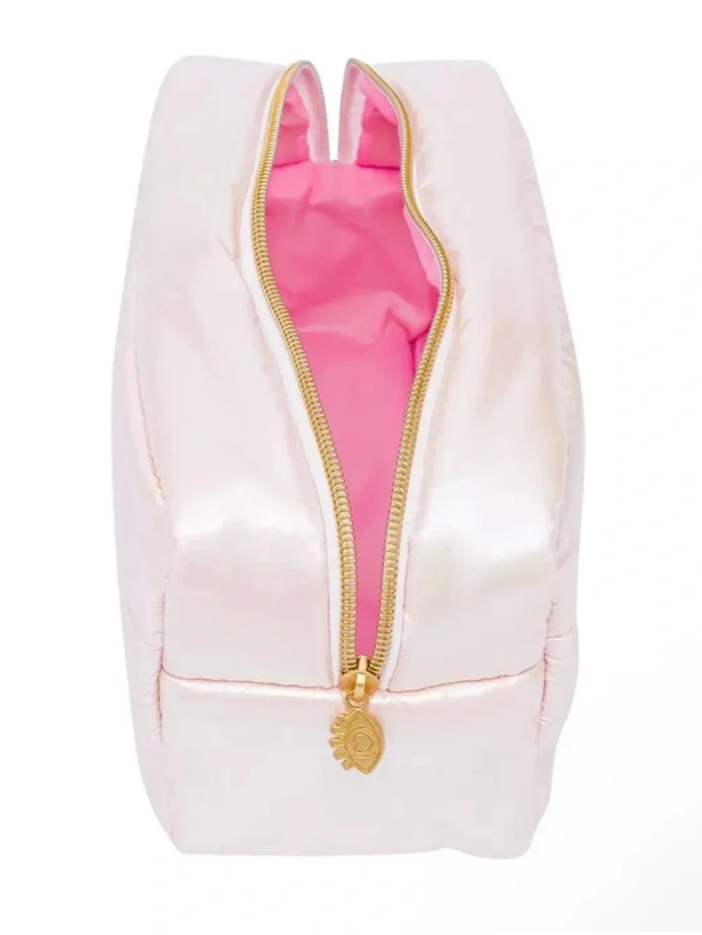 The Crème Shop x Hollywood Pink Puffer Makeup Bag
